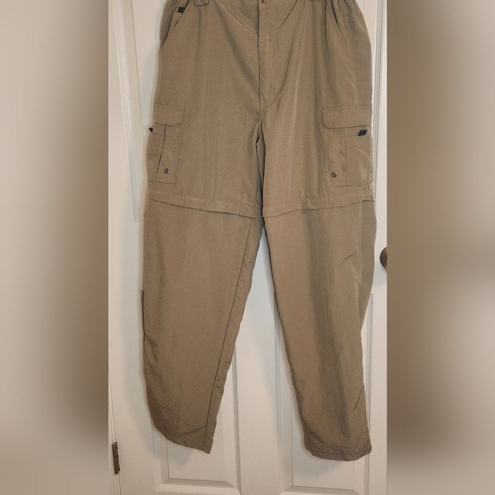 Bimini Bay 36 Beige Nylon Pockets Full Length Cargo Men's Pants